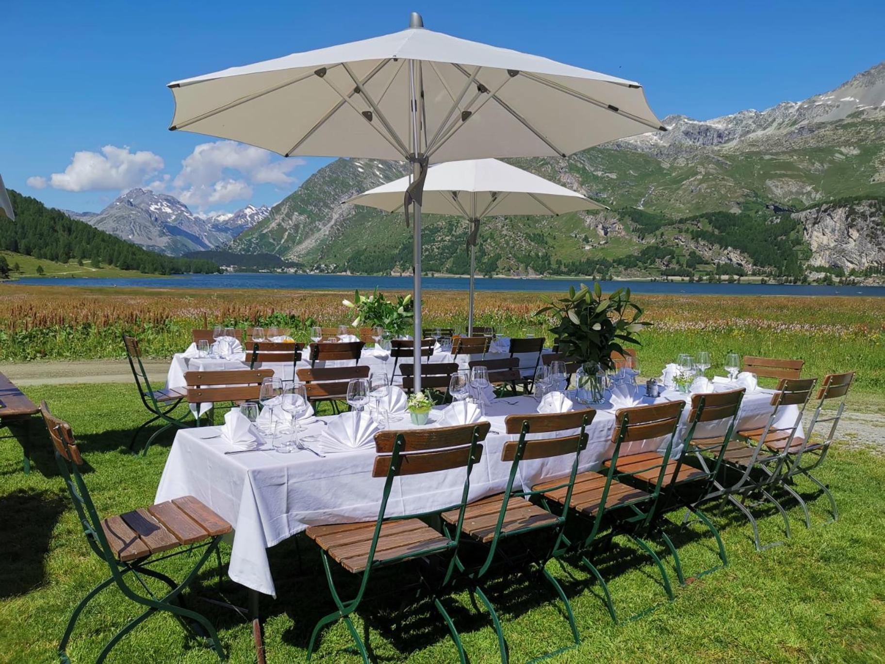 Hotel Ristorante Lagrev Малоя Экстерьер фото
