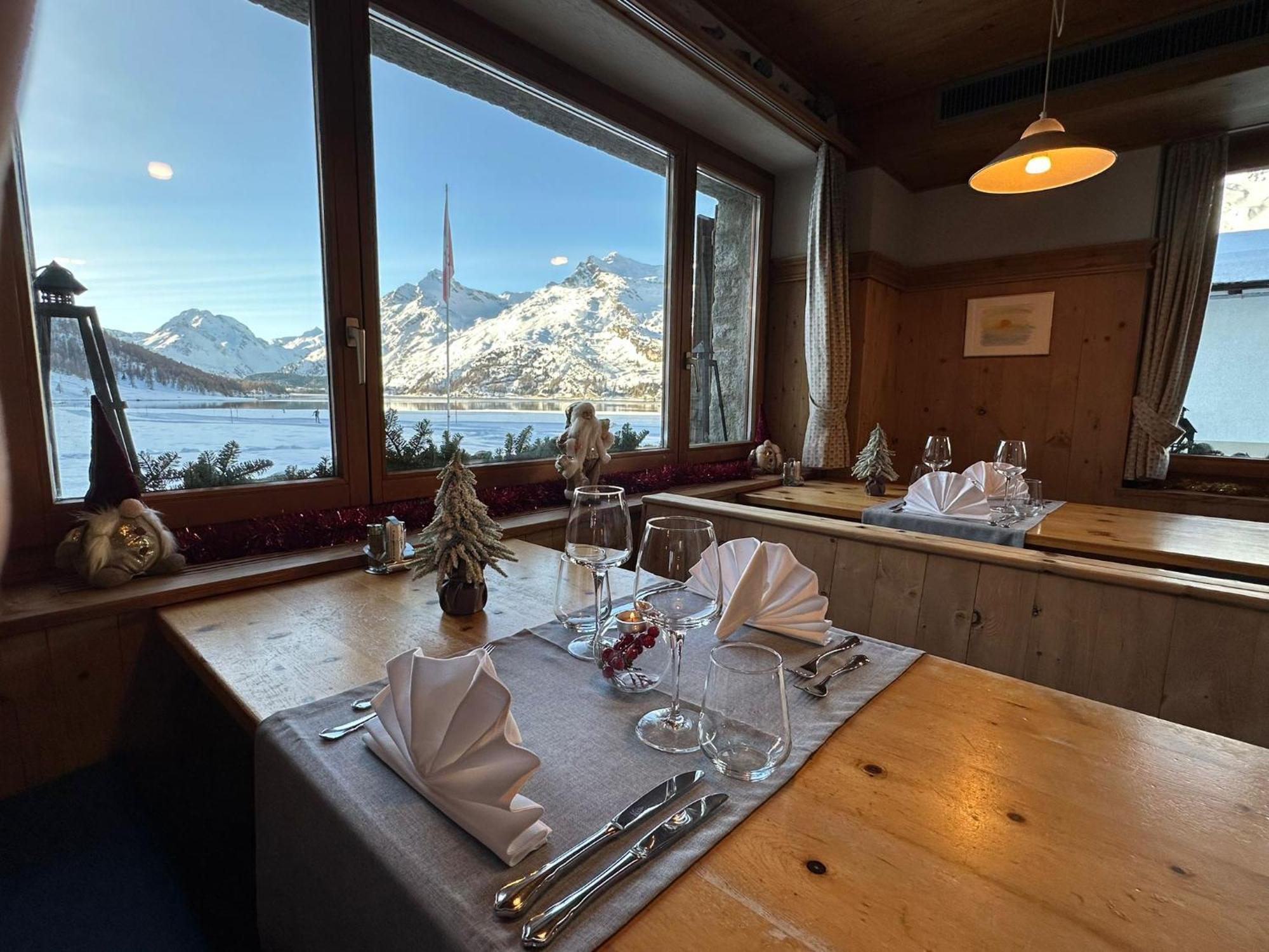 Hotel Ristorante Lagrev Малоя Экстерьер фото